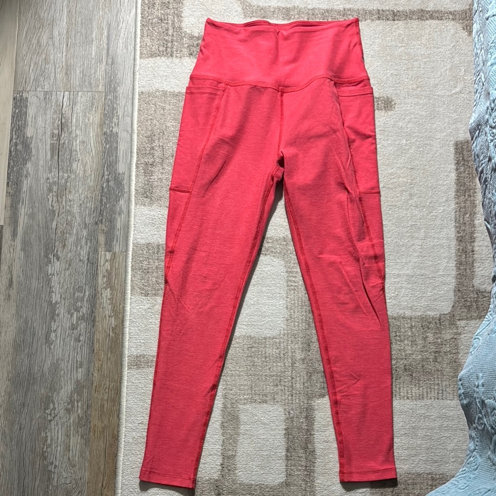 Beyond Yoga Space Dye Out of Pocket Coral High-Waisted Leggings Medium